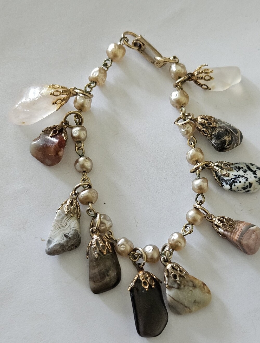 Vintage Stone & Crystal Bracelet, Wimens Bracelet